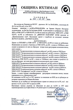Complotto Ihtiman, regione Sofia