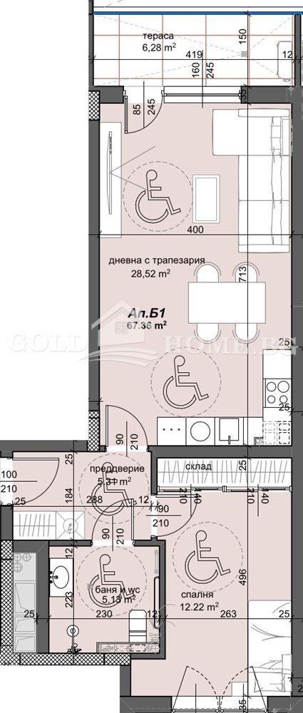 Продава 2-СТАЕН, гр. Пловдив, Тракия, снимка 6 - Апартаменти - 53723249