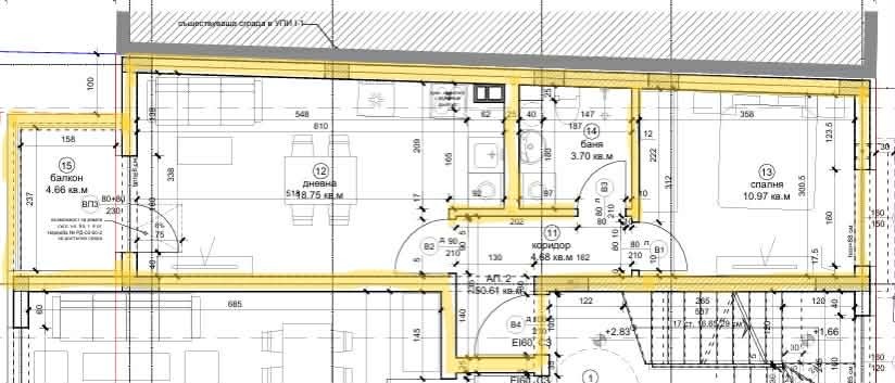 Продава 2-СТАЕН, гр. Варна, ВИНС-Червен площад, снимка 2 - Апартаменти - 55541172