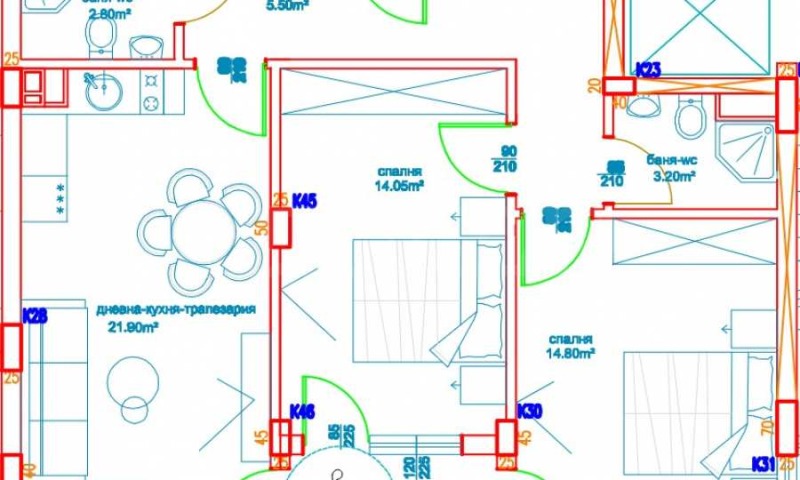 На продаж  2 спальні Бургас , Славейков , 89 кв.м | 25608265