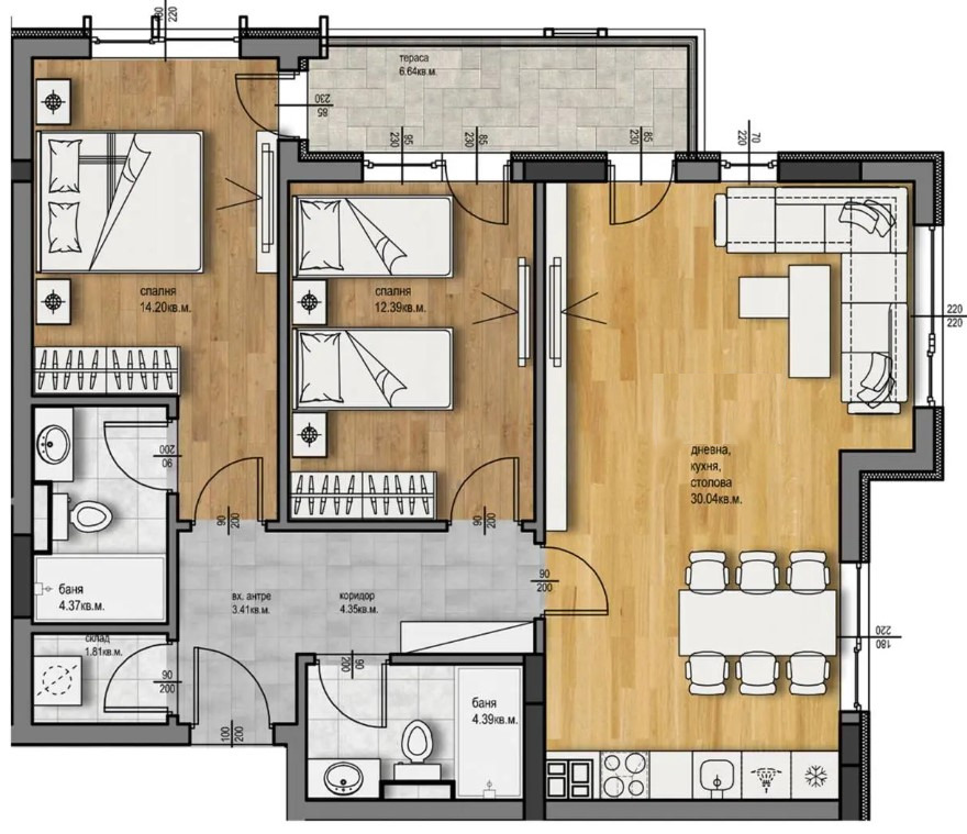 Продава 3-СТАЕН, гр. Пловдив, Западен, снимка 2 - Апартаменти - 48098916