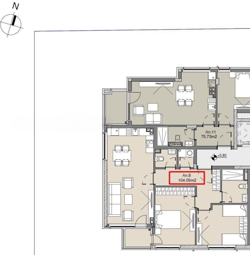 Продава 3-СТАЕН в град София, Подуяне - 104 кв.м / 230 411 € » 450 644.75 лв., ЕМПАЙЪР ЕСТЕЙТ БИЛДИНГ