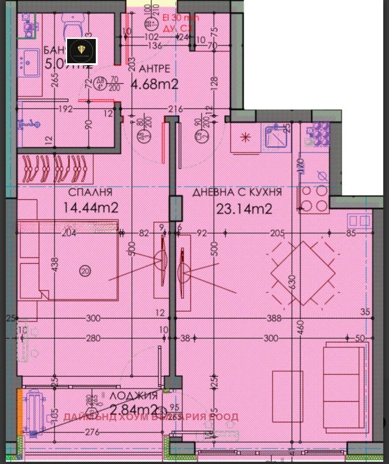 Zu verkaufen  1 Schlafzimmer Plowdiw , Trakija , 72 qm | 89598787 - Bild [13]