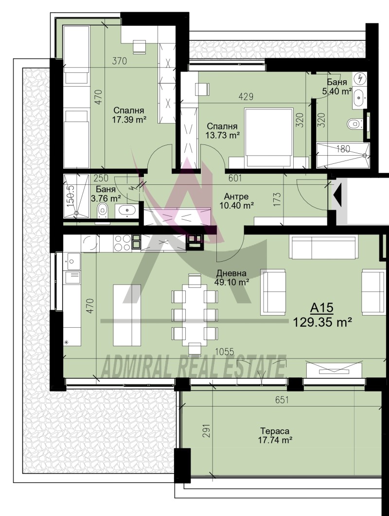 Продаја  2 спаваће собе Варна , Бриз , 144 м2 | 85362532