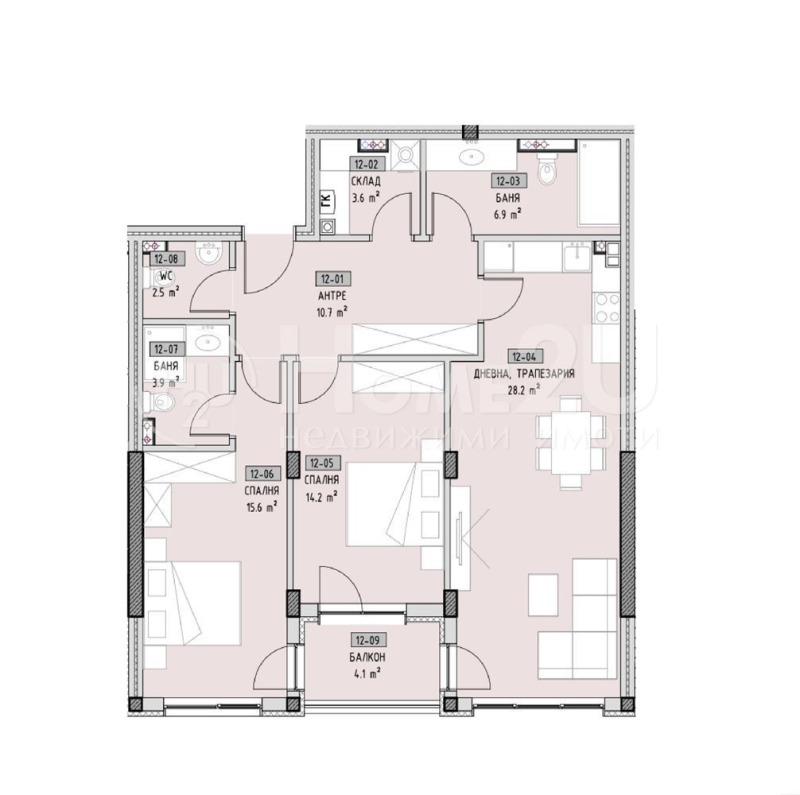 Продава  3-стаен град София , Малинова долина , 124 кв.м | 21040492 - изображение [4]