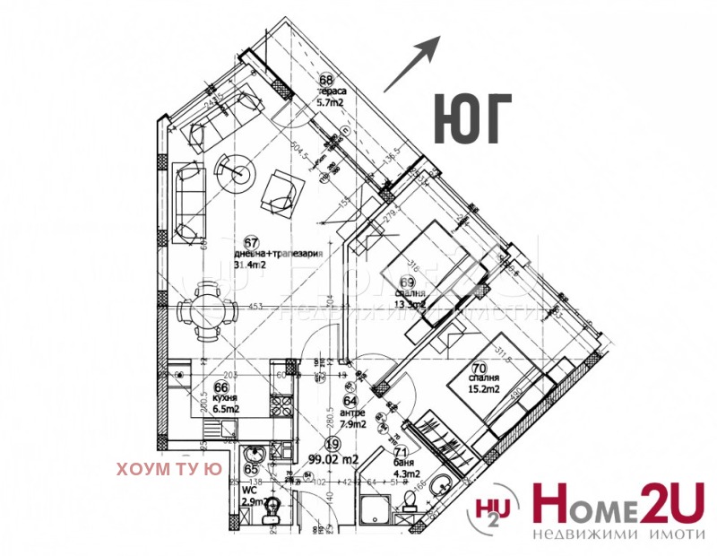 Продава 3-СТАЕН, гр. София, Кръстова вада, снимка 8 - Апартаменти - 53441656