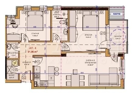Продава 3-СТАЕН, гр. Стара Загора, Железник - център, снимка 3 - Апартаменти - 55087752