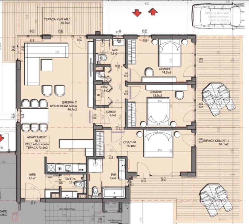For Sale  3 bedroom Sofia , Dragalevtsi , 182 sq.m | 74015489 - image [5]