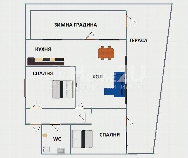 Til salg  2 soveværelser Sofia , Manastirski livadi , 115 kvm | 58318147 - billede [13]