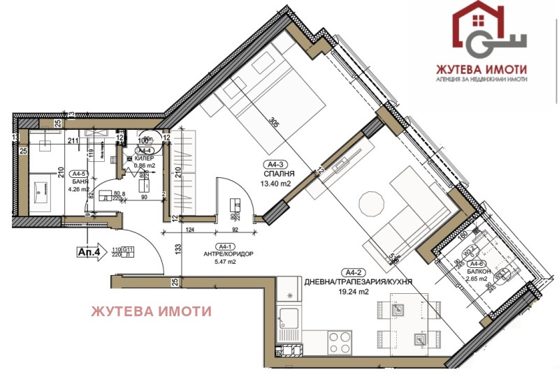 Продава  3-стаен област Пловдив , гр. Карлово , 101 кв.м | 12825197 - изображение [2]