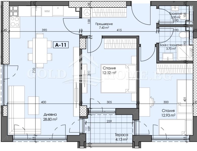 Продается  2 спальни Пловдив , Гагарин , 85 кв.м | 68010926 - изображение [8]