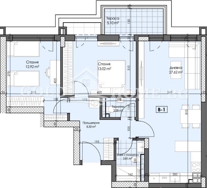 Продается  2 спальни Пловдив , Гагарин , 85 кв.м | 68010926 - изображение [9]