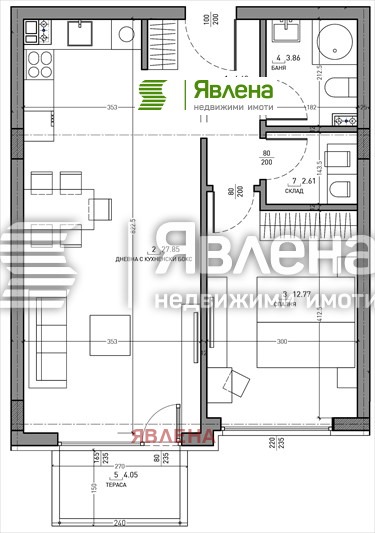 Продается  1 спальня София , Малинова долина , 76 кв.м | 59412922 - изображение [3]