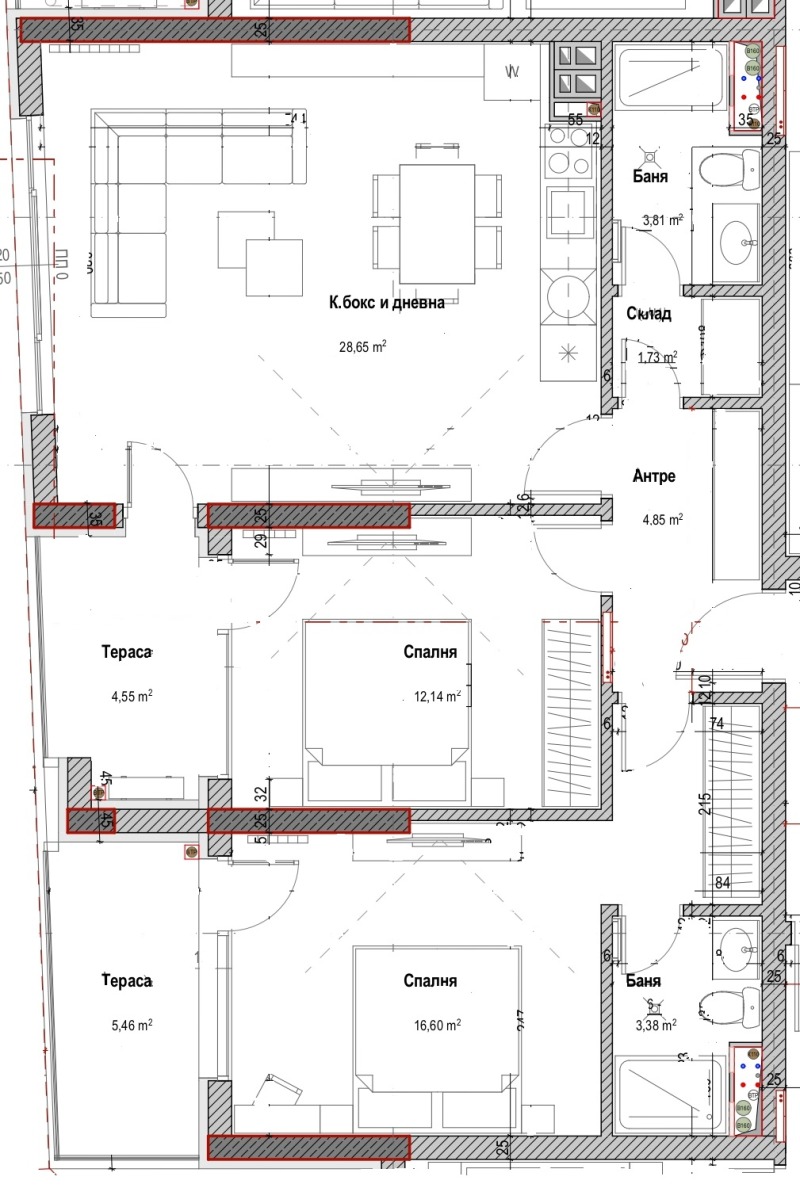 Te koop  2 slaapkamers Sofia , Studentski grad , 116 m² | 14762153 - afbeelding [9]