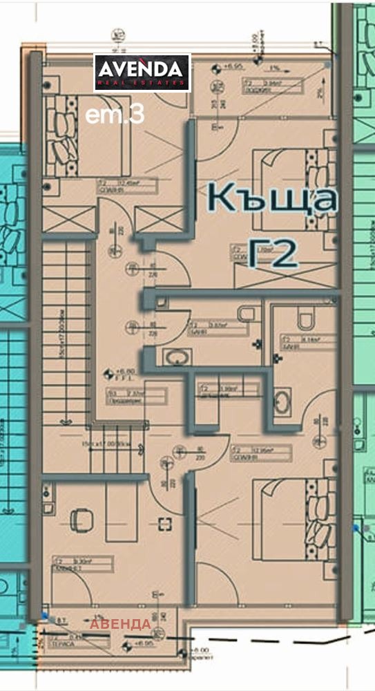 Продава КЪЩА, гр. София, с. Лозен, снимка 9 - Къщи - 50697237