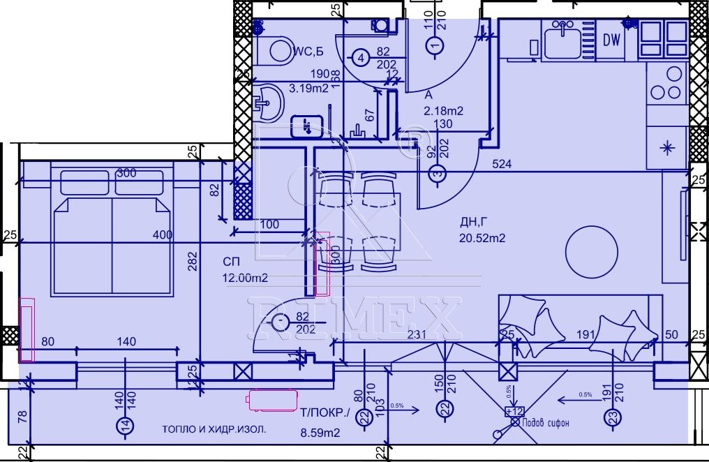 Продава 2-СТАЕН, гр. Пловдив, Остромила, снимка 8 - Апартаменти - 54144724