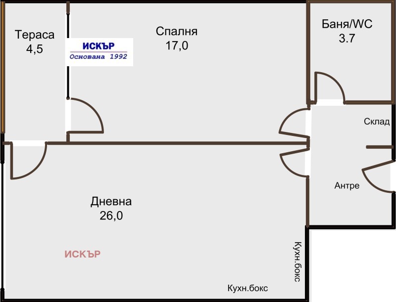 In vendita  1 camera da letto Sofia , Liulin 5 , 73 mq | 25699541 - Immagine [2]
