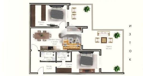 Na prodej  2 ložnice Varna , m-t Alen mak , 214 m2 | 35916535 - obraz [15]