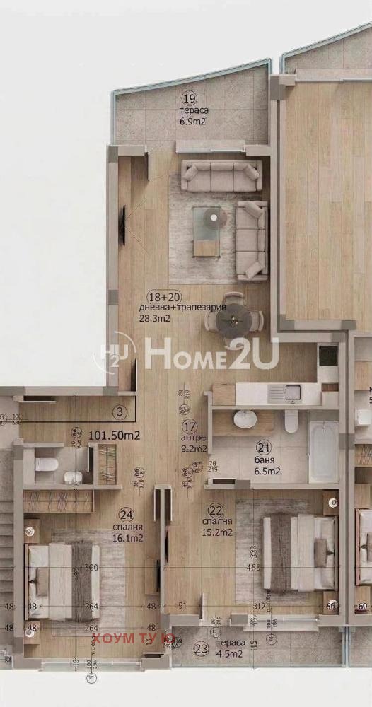 Продава 3-СТАЕН, гр. София, Кръстова вада, снимка 11 - Апартаменти - 55950514