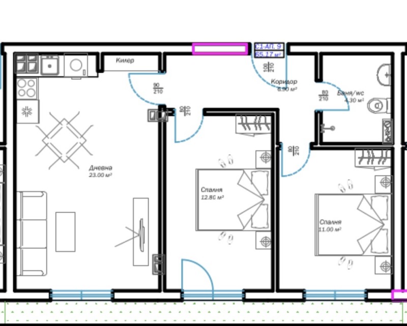 Продава 3-СТАЕН, гр. Варна, Възраждане 3, снимка 3 - Aпартаменти - 46753746