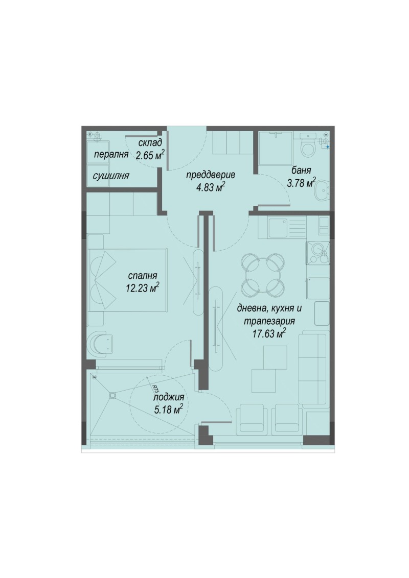 Продава 2-СТАЕН, гр. София, Малинова долина, снимка 2 - Aпартаменти - 47531688