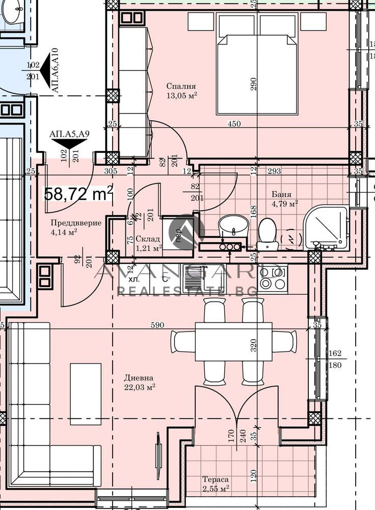 Продава  2-стаен град Пловдив , Прослав , 67 кв.м | 55691654 - изображение [2]