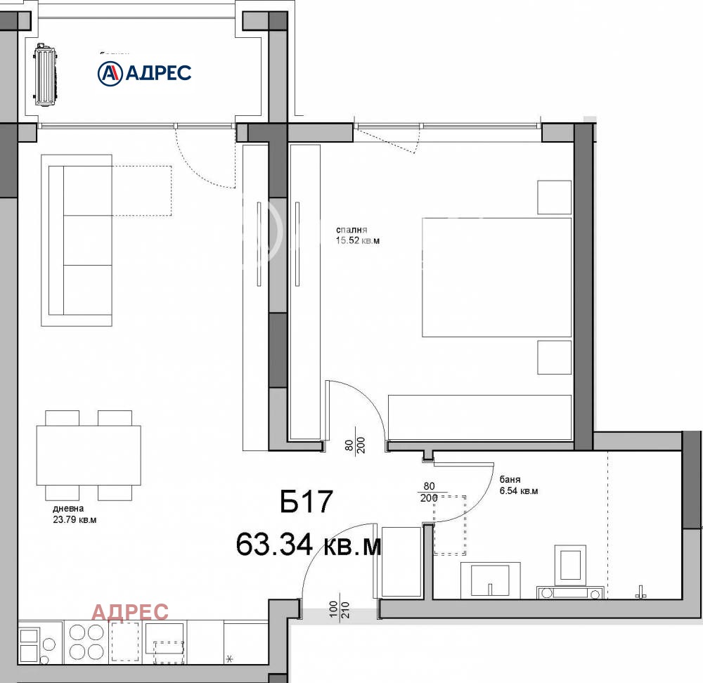Продава 2-СТАЕН, гр. Варна, Аспарухово, снимка 3 - Апартаменти - 53901208