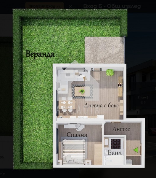 Продава 2-СТАЕН, гр. Пловдив, Христо Смирненски, снимка 2 - Апартаменти - 56329151
