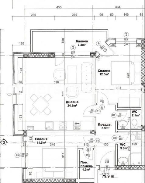 Продава 3-СТАЕН, гр. Пловдив, Кючук Париж, снимка 8 - Апартаменти - 55357665