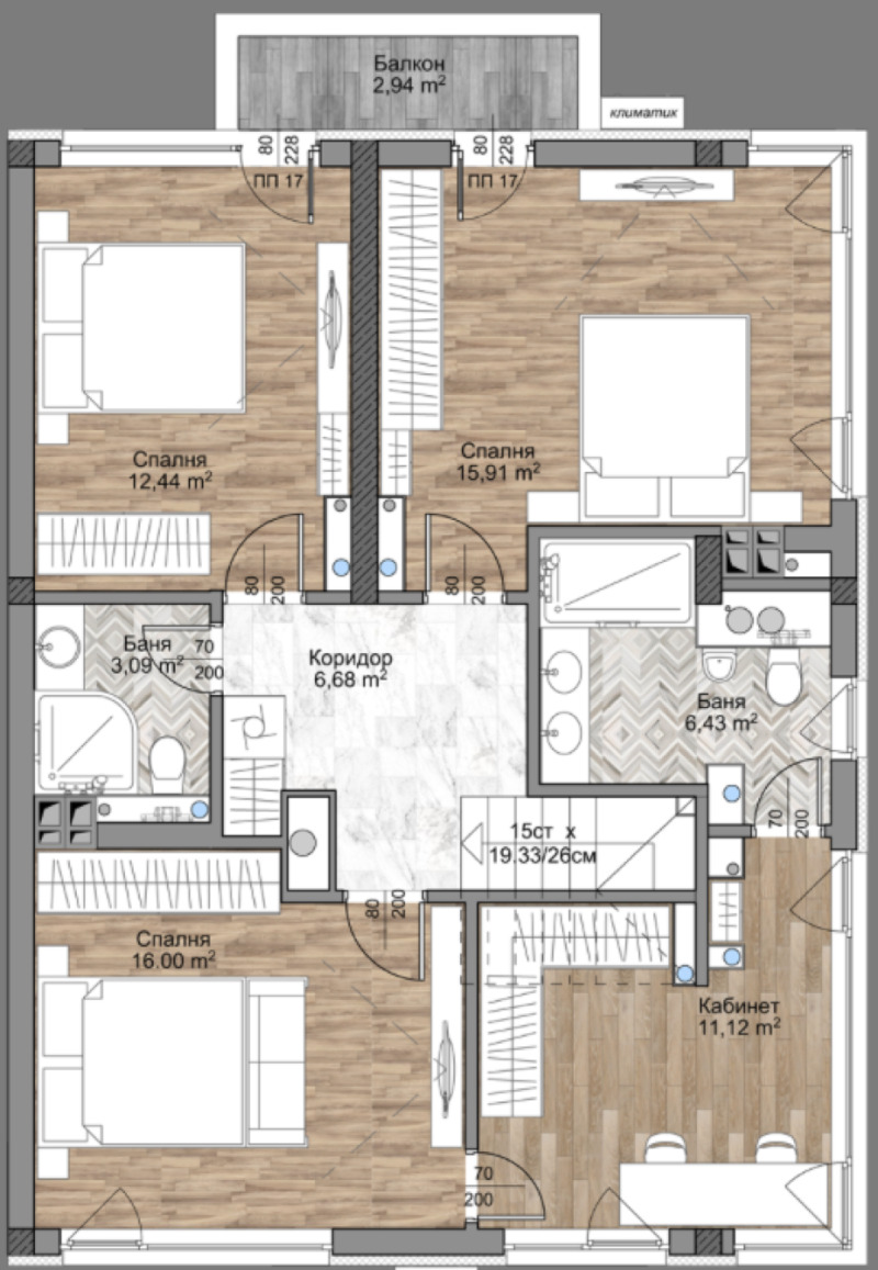 Продава МЕЗОНЕТ, гр. София, Младост 4, снимка 3 - Aпартаменти - 49311089