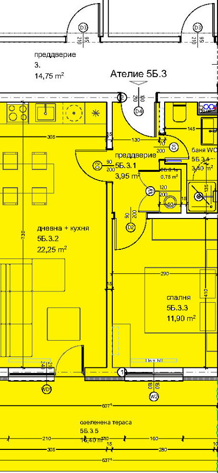 Till salu  1 sovrum Varna , Kaisieva gradina , 57 kvm | 70289054