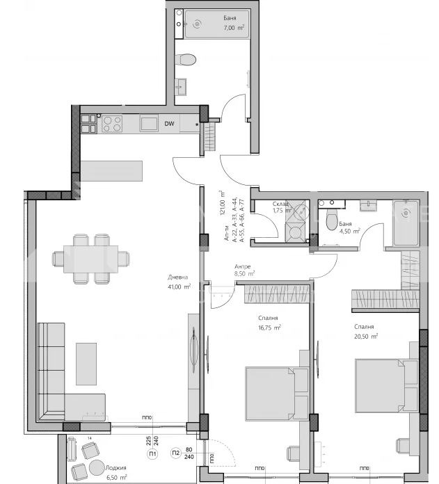 À venda  2 quartos Plovdiv , Hristo Smirnenski , 143 m² | 37088382 - imagem [2]