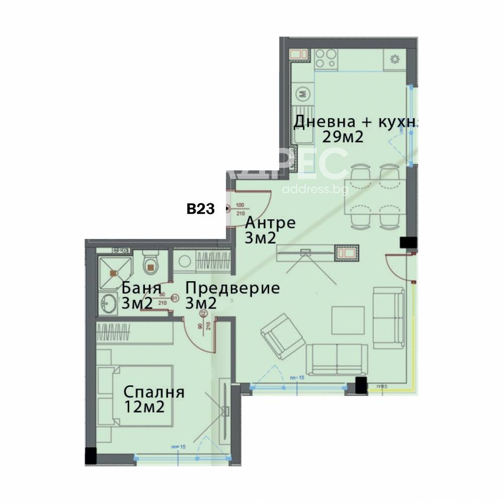 Продава 2-СТАЕН, гр. София, Модерно предградие, снимка 4 - Апартаменти - 55043886