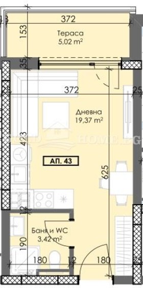 For Sale  Studio Plovdiv , Trakiya , 32 sq.m | 46179231 - image [3]