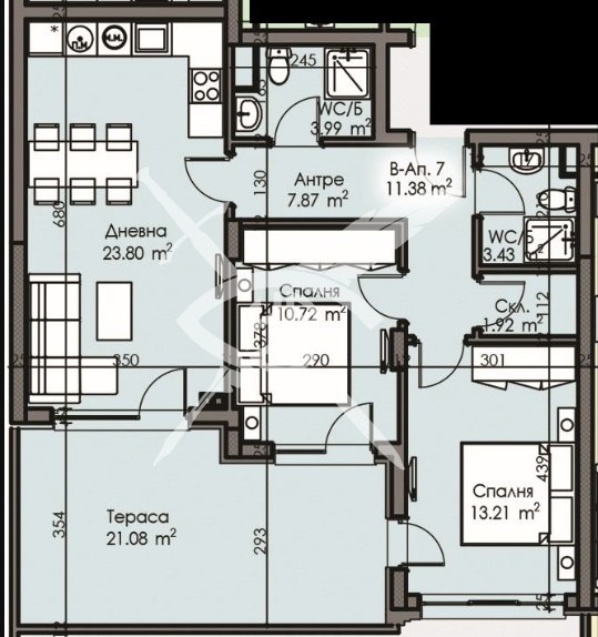 Продава  3-стаен град Бургас , Изгрев , 111 кв.м | 44115723