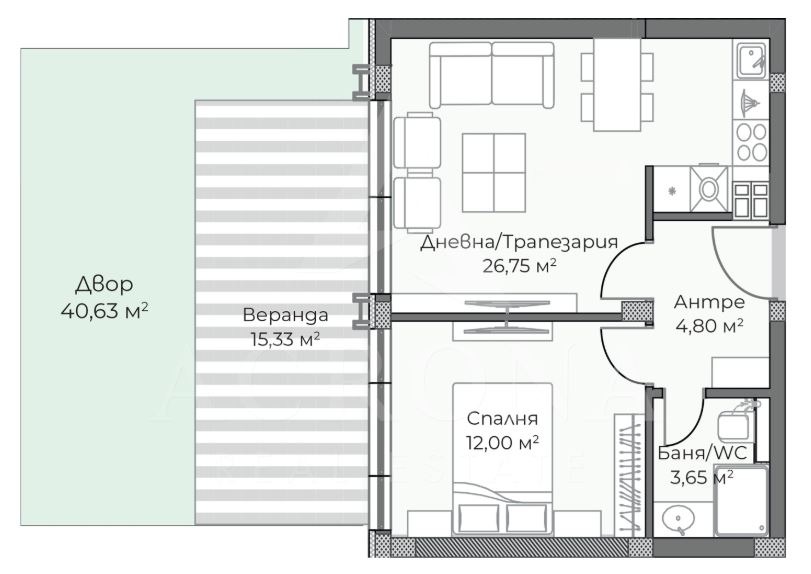 Продава 2-СТАЕН, гр. Пловдив, Христо Смирненски, снимка 11 - Апартаменти - 54408927