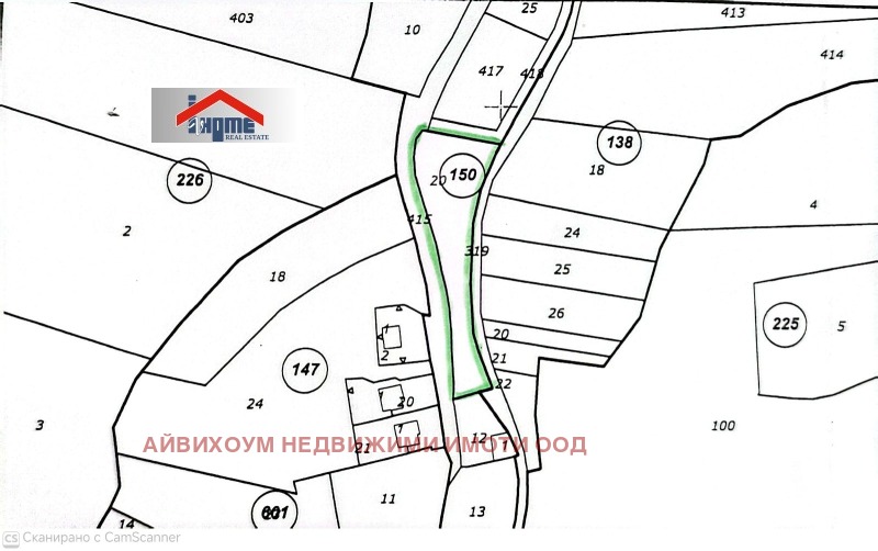 Продава ПАРЦЕЛ в област Ловеч, с. Рибарица - 1569 кв.м / 21 966 € » 42 961.76 лв., АЙВИХОУМ НЕДВИЖИМИ ИМОТИ ООД