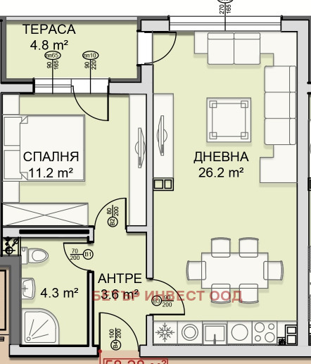 Продава 2-СТАЕН, гр. София, Малинова долина, снимка 1 - Aпартаменти - 47407554