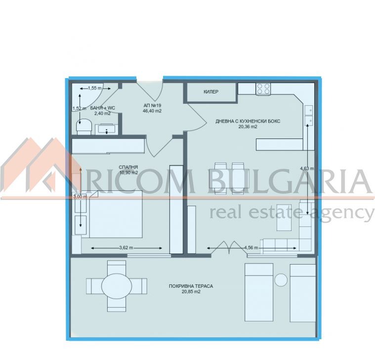 De vânzare  1 dormitor Varna , Vinița , 76 mp | 27808333 - imagine [12]