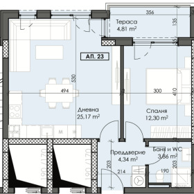 1 bedroom Trakiya, Plovdiv 1