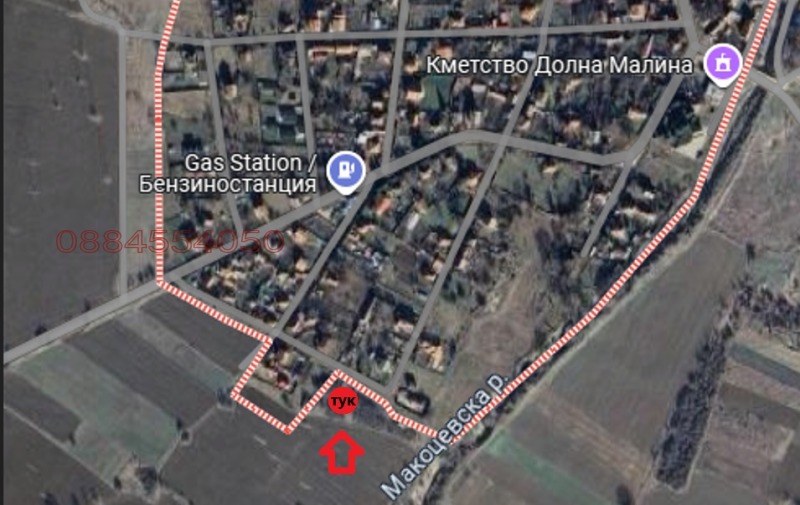 Продава ПАРЦЕЛ, с. Долна Малина, област София област, снимка 2 - Парцели - 52874873