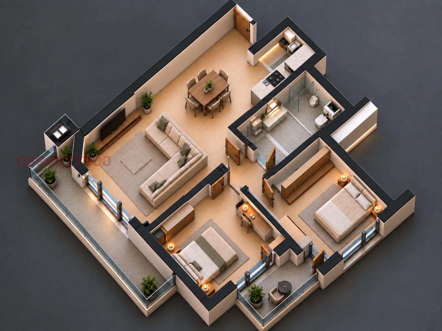 Продава 3-СТАЕН, гр. София, Обеля, снимка 3 - Апартаменти - 56064997