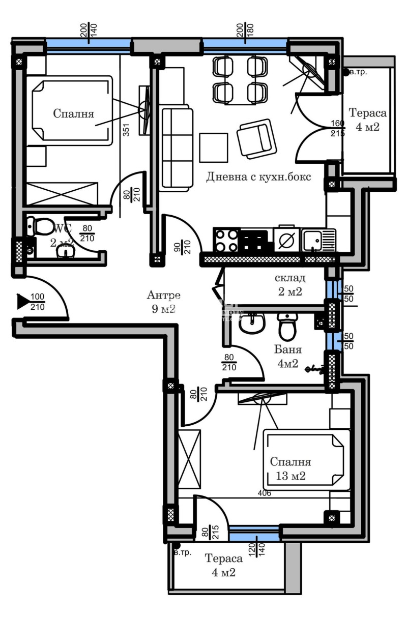 Продава 3-СТАЕН, гр. Пловдив, Христо Смирненски, снимка 2 - Aпартаменти - 49475635