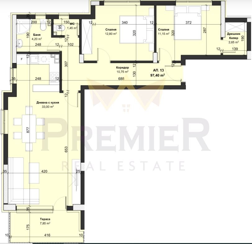 Продава 3-СТАЕН, гр. Варна, Виница, снимка 5 - Апартаменти - 55443865