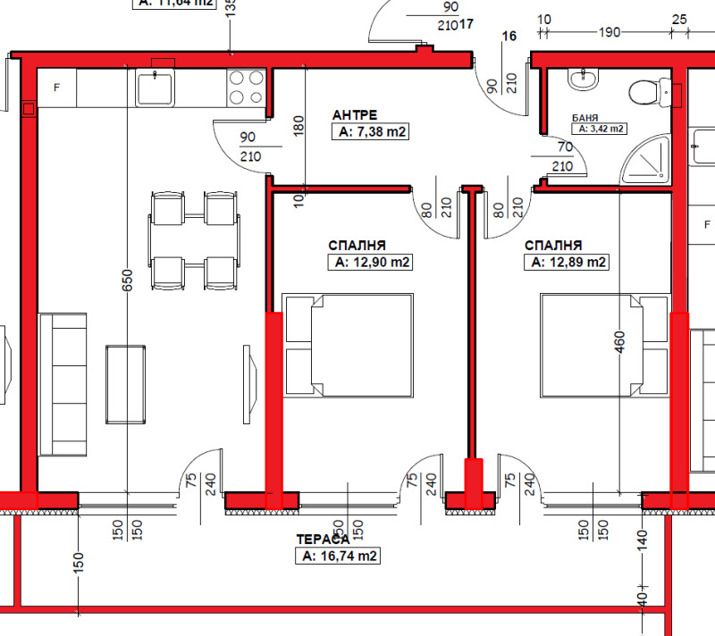 À venda  2 quartos Blagoevgrad , Chirok centar , 94 m² | 60679035