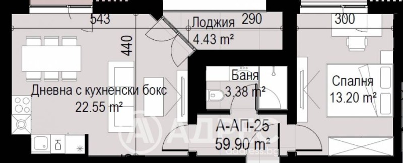 Na prodej  1 ložnice Sofia , Levski V , 71 m2 | 59967476 - obraz [4]