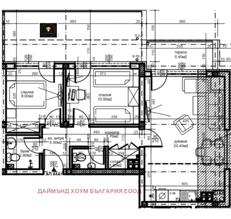 Продава 3-СТАЕН, гр. Пловдив, Южен, снимка 2 - Aпартаменти - 48978201