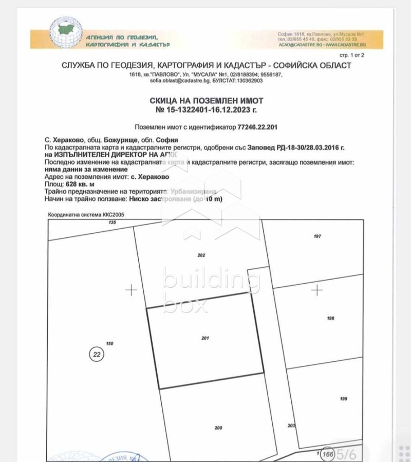 Продава ПАРЦЕЛ, с. Хераково, област София област, снимка 1 - Парцели - 48013363