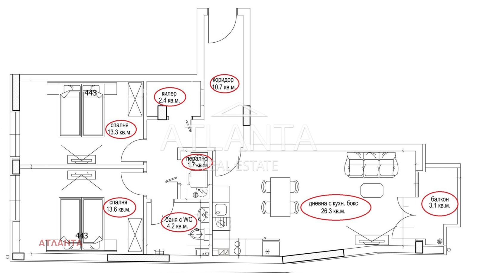 Продава 3-СТАЕН, гр. Варна, Цветен квартал