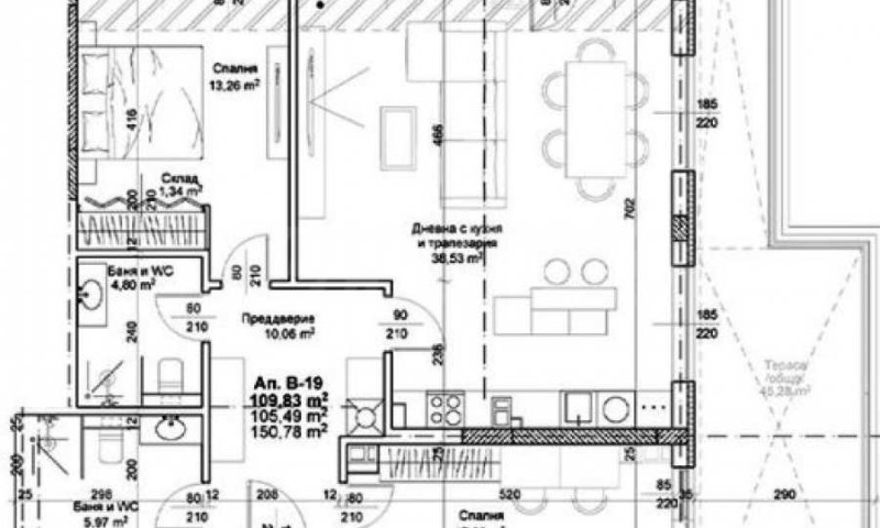 Продаја  2 спаваће собе Пловдив , Христо Смирненски , 171 м2 | 44293398 - слика [10]